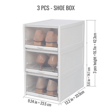 Load image into Gallery viewer, Stackable Shoe & Sneaker Box