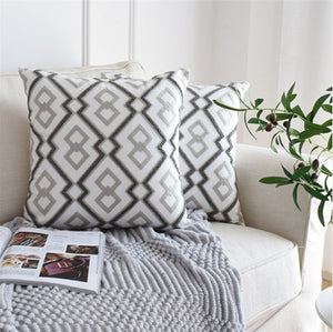 Euro Style Embroidered Pillow Cover