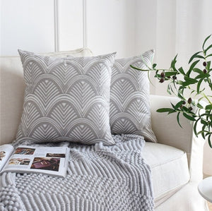 Euro Style Embroidered Pillow Cover